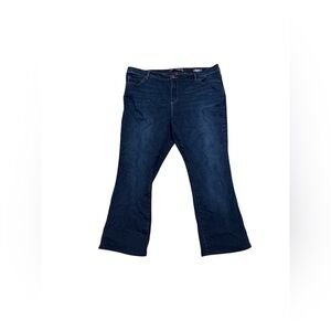 Gloria Vanderbilt Amanda Bootcut Jeans Womens 18W Dark Wash